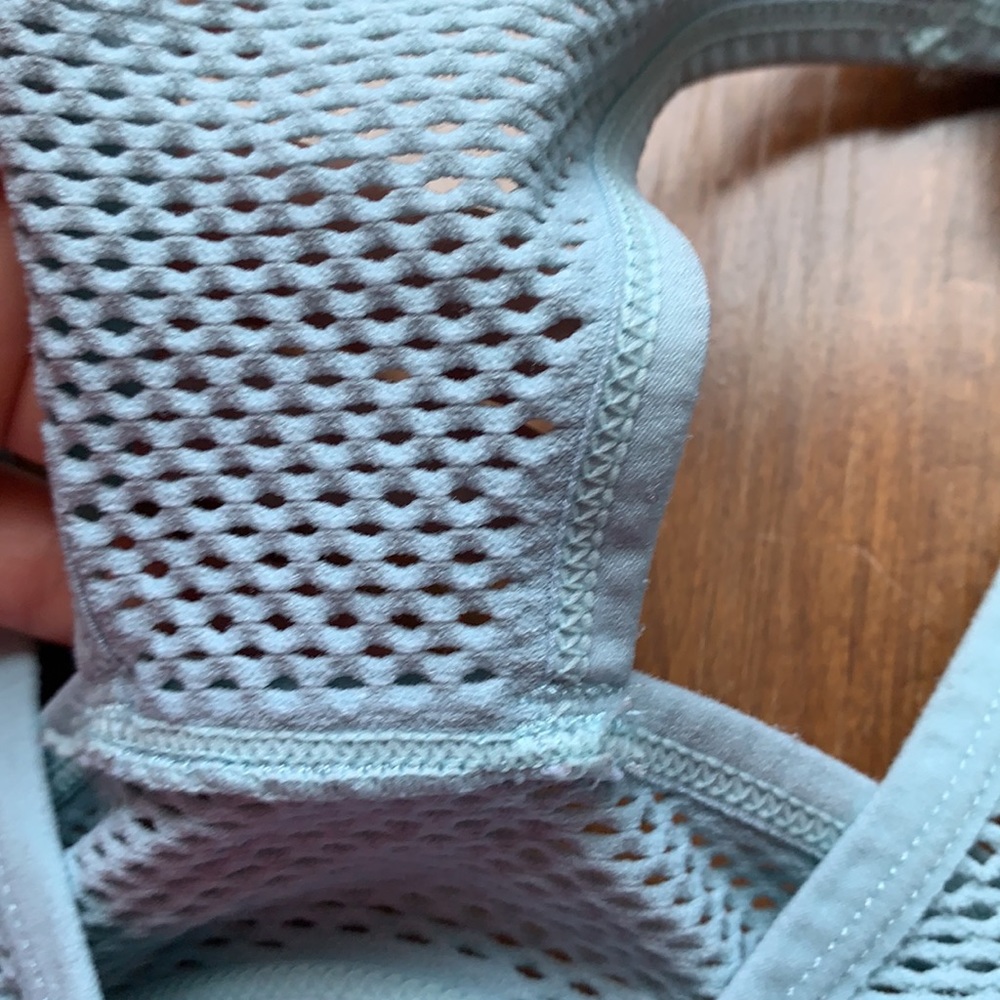 New Balance Light Blue Mesh Sports Bra - Picture 7 of 10